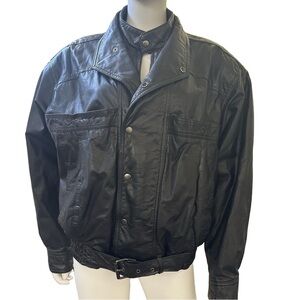 Byrnes&Baker Vintage Bomber Leather Jacket